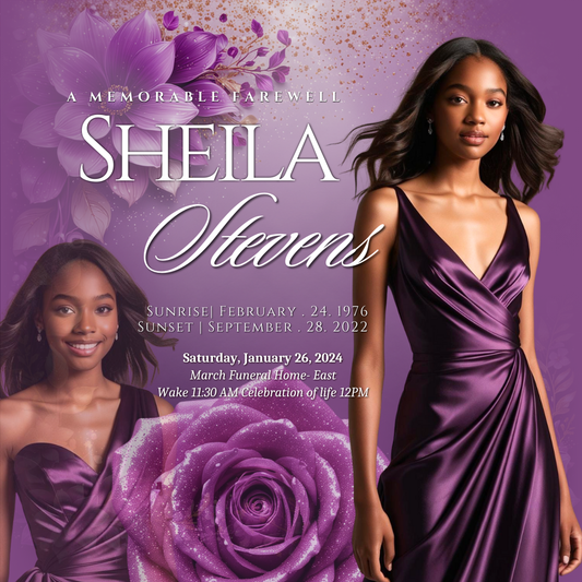 Legacy Studio Add Ons - Funeral Announcement