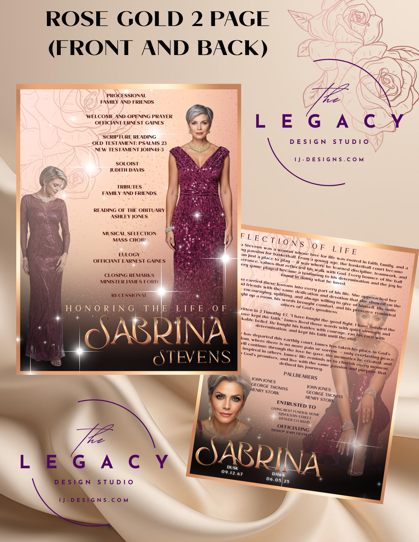 Legacy Studio - Obituary Design Retainer Fee and Consultation