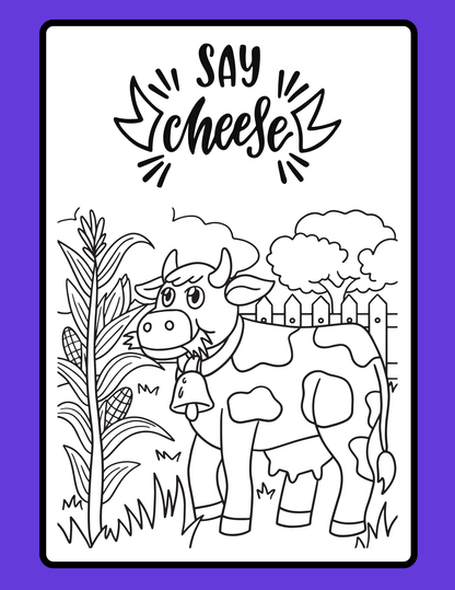 Farm Animal Activity Book Digital Download Template