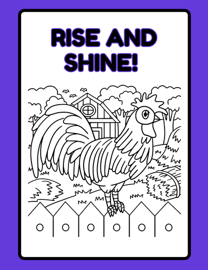 Farm Animal Activity Book Digital Download Template