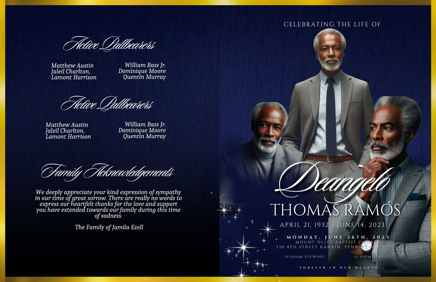 Luxury Legacy Program Trifold