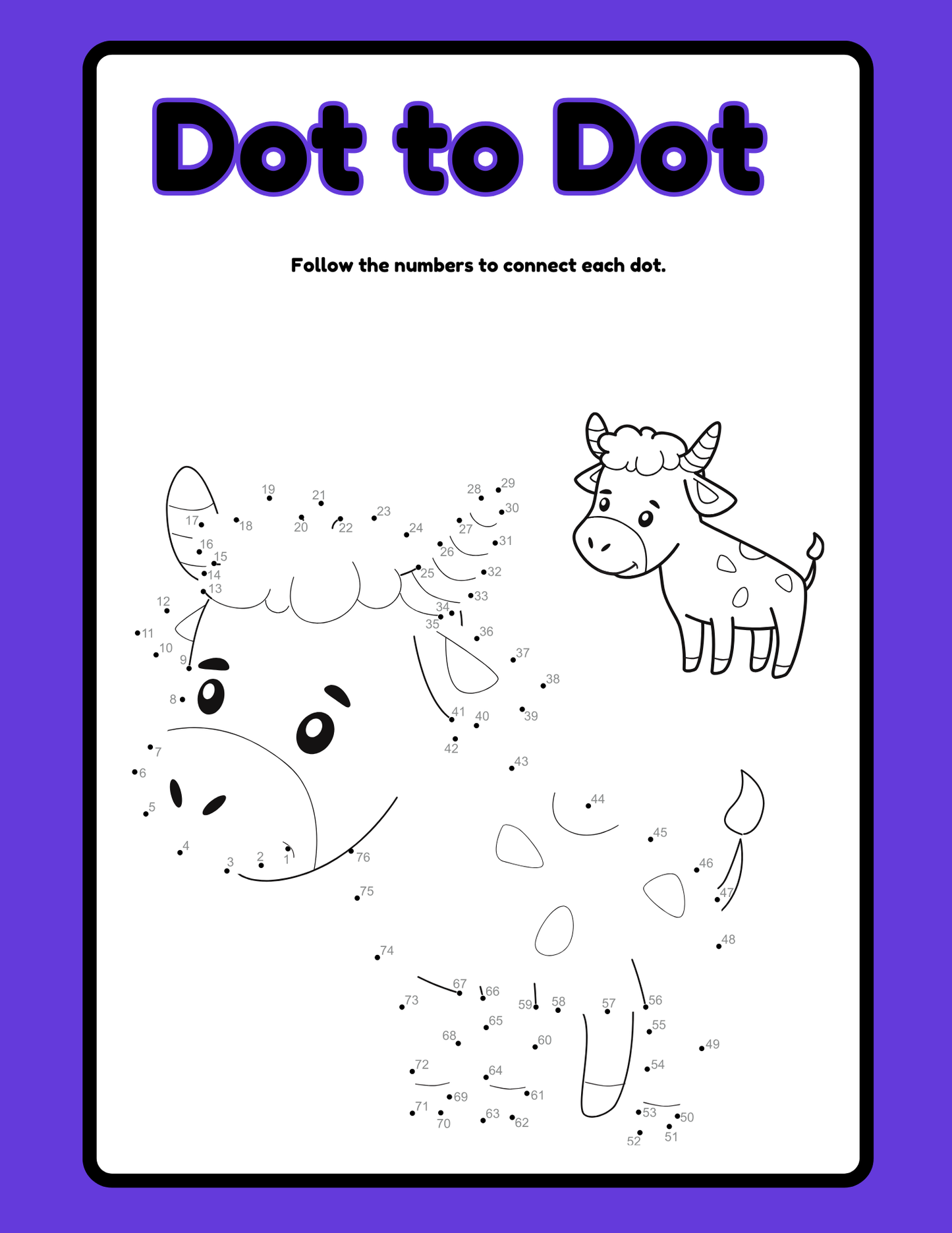 Farm Animal Activity Book Digital Download Template