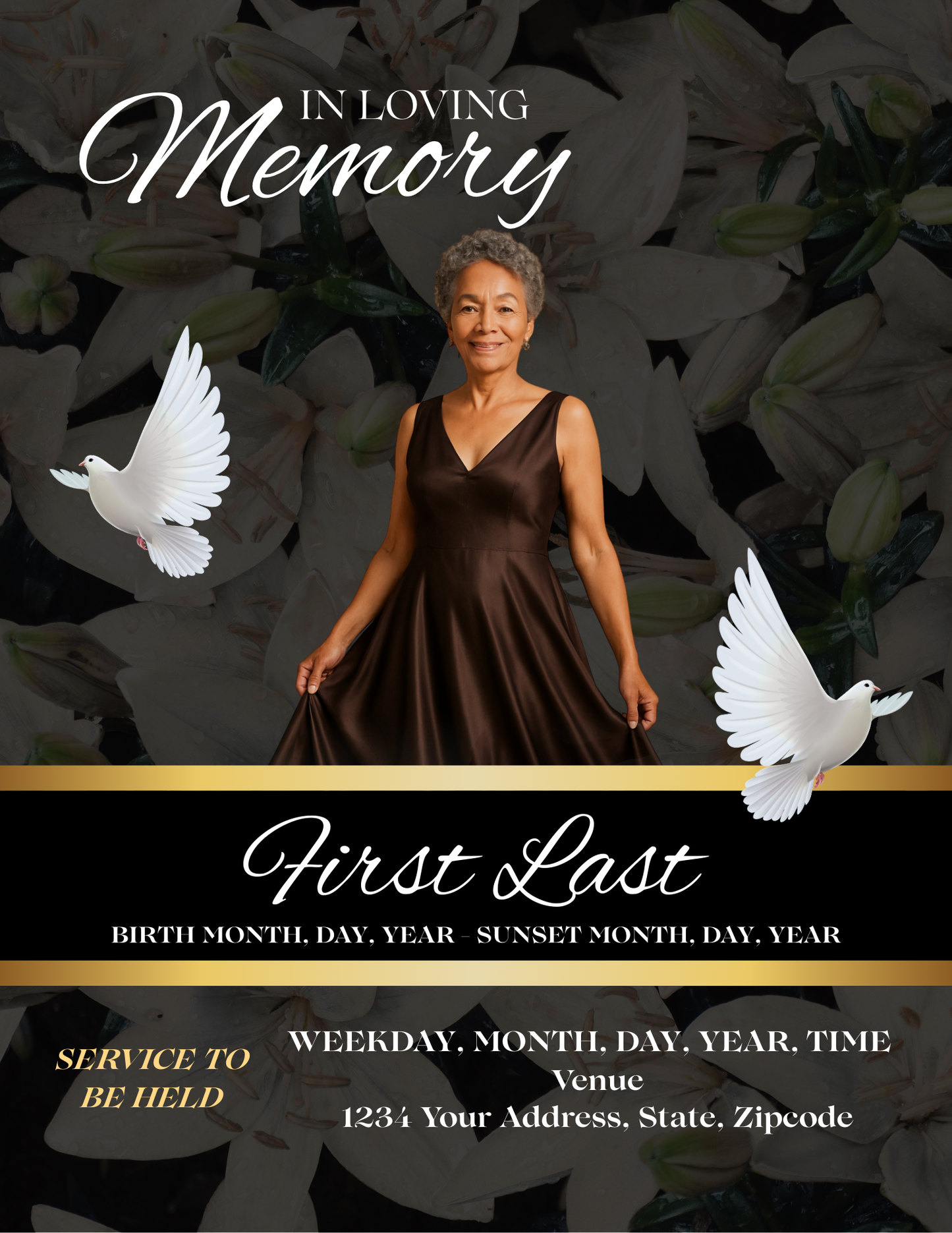 Legacy Studio Add Ons - Funeral Announcement