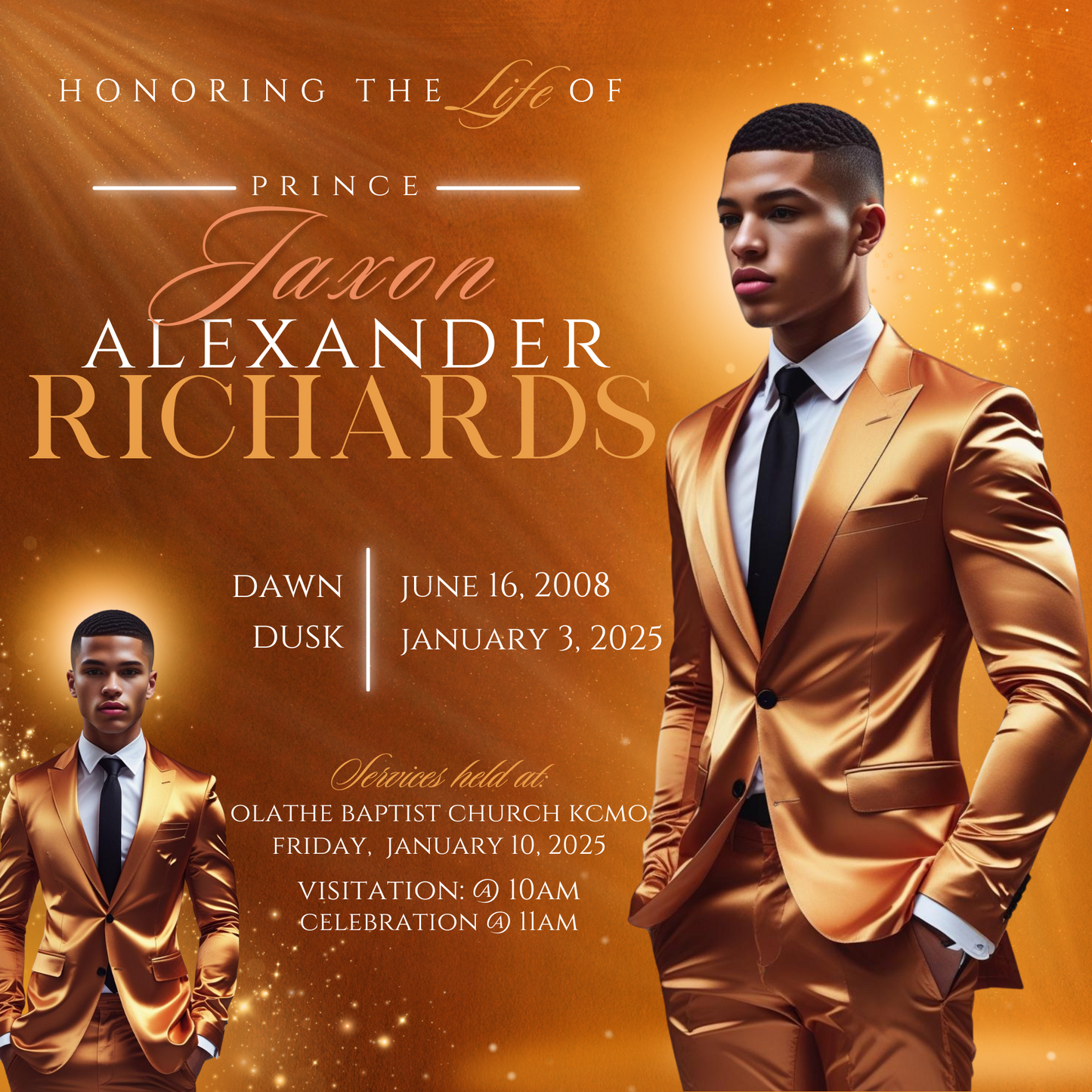 Legacy Studio Funeral Announcement