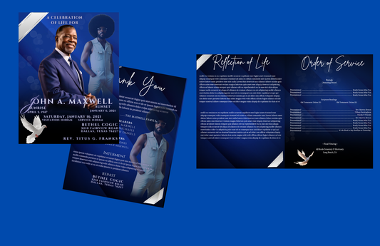 Professional Obituary Design Templates for Funeral Homes (5-Pack)